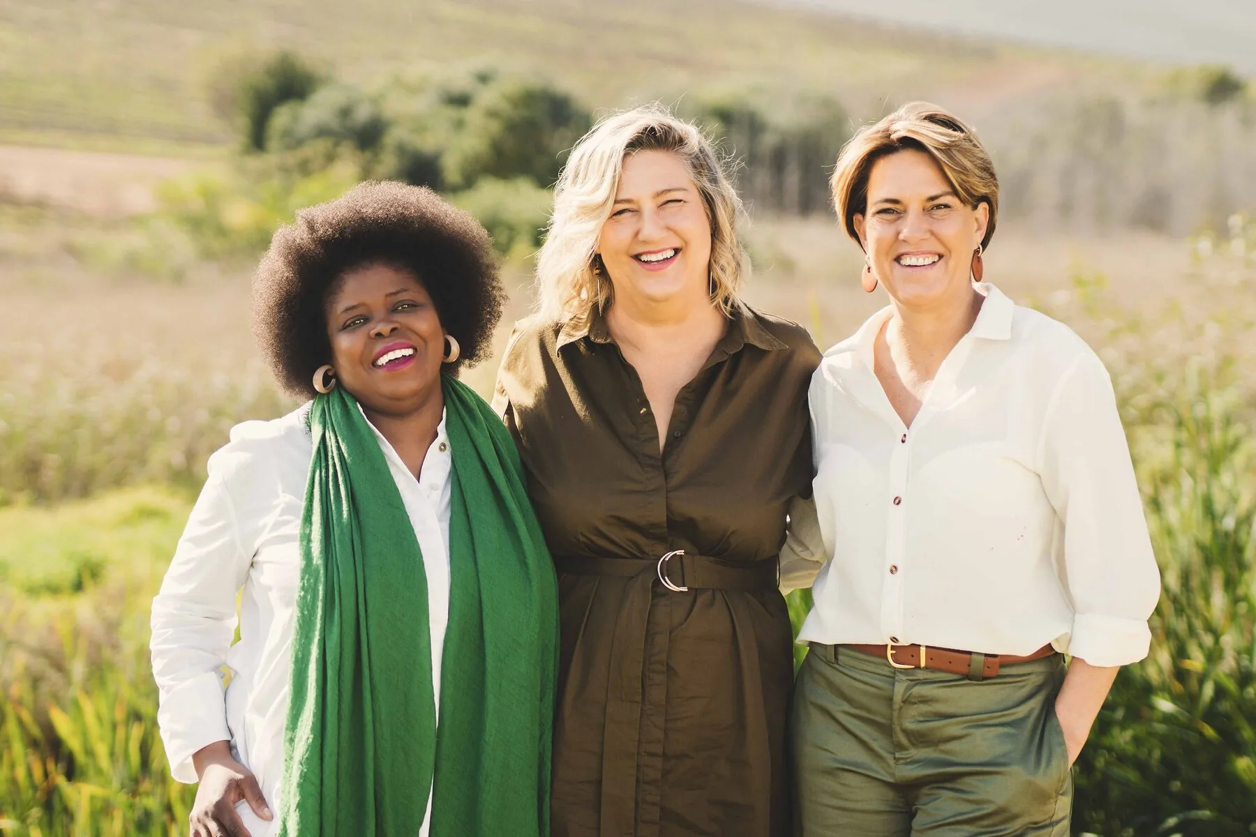 Rykie van Tonder, Liezel Delport and Norma Kennedy, the founders of OpsHQ, together